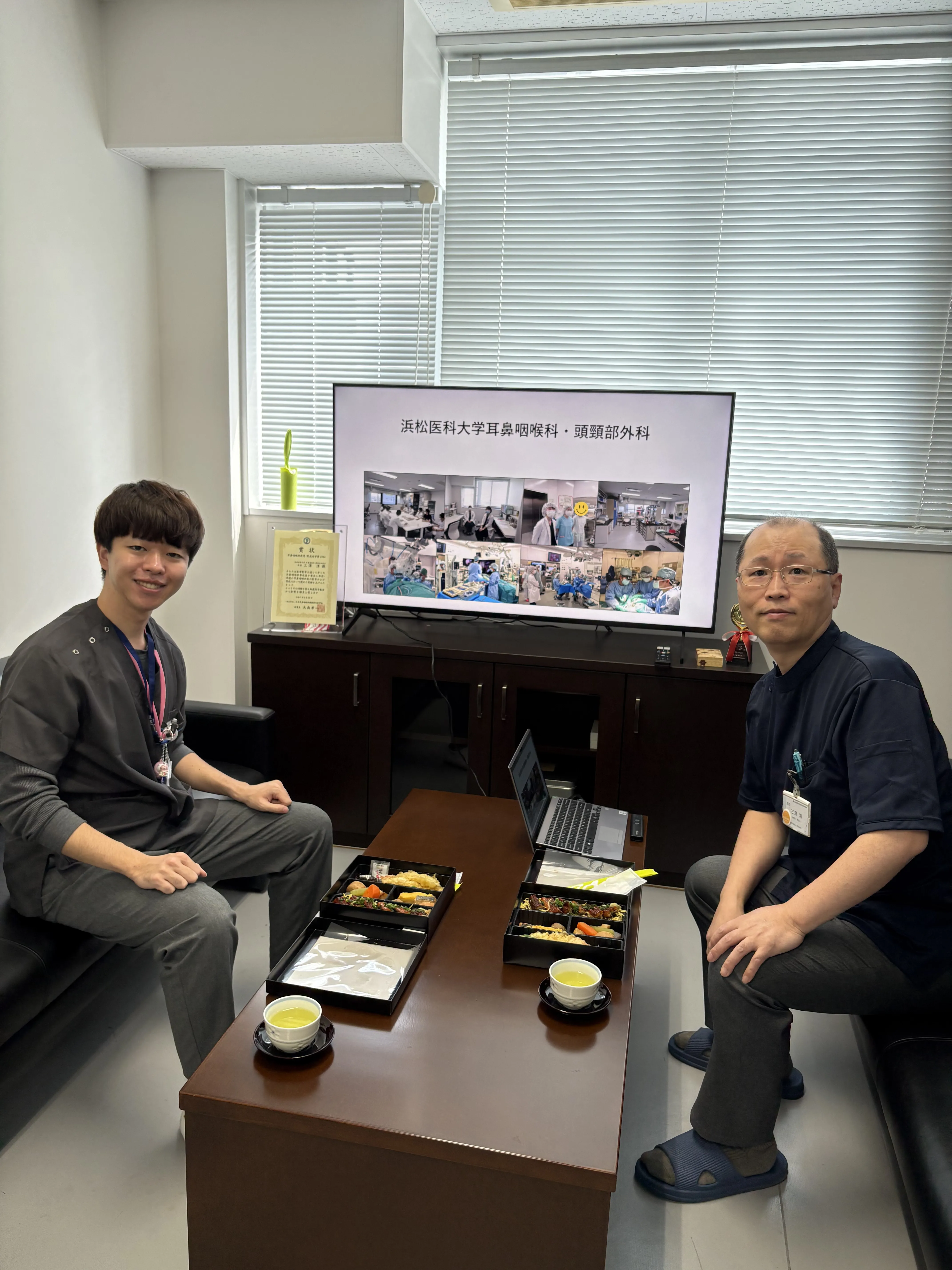 医大１年目研修医増田佳大先生が医局訪問されました。